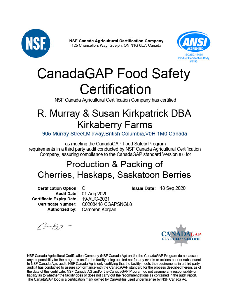 Canada Gap Certificate